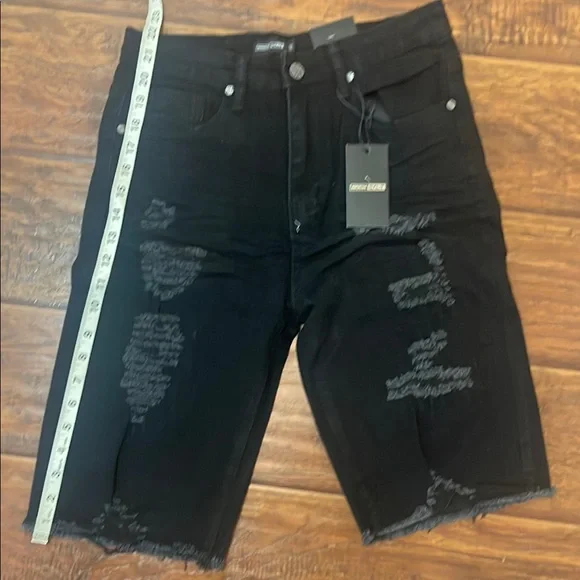 Rock Salt women’s Jean shorts black size 12 - Picture 3 of 4